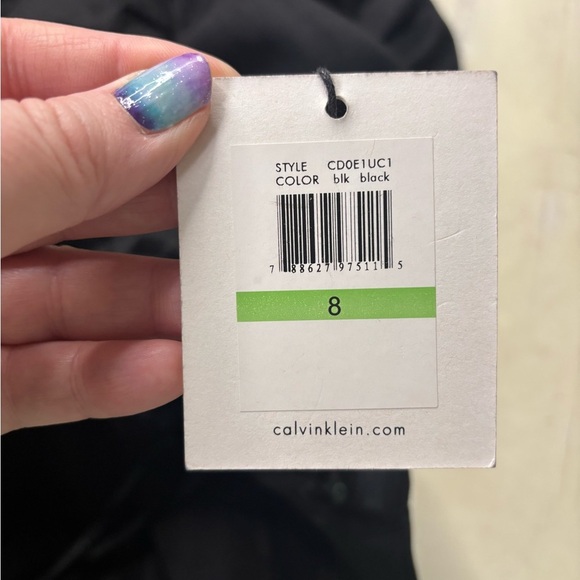 Calvin Klein Black Size 8 Ruched Strapless Mini Dress New Medium - Picture 5 of 6